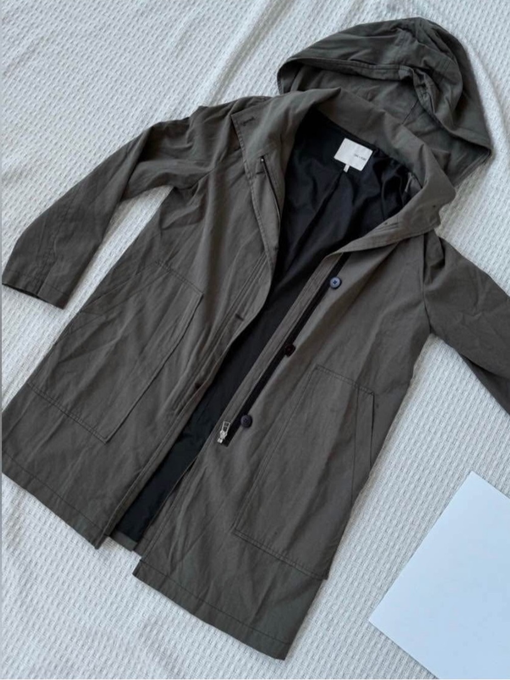 Women’s Oak + Fort Hooded Lightweight Parka Jacket - Olive